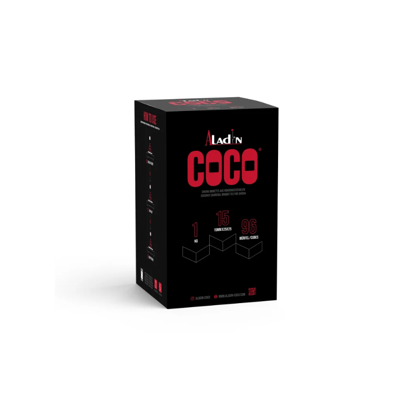 Aladin Coco Naturkul 25x25x15 mm 1 kg | Shisha Kul