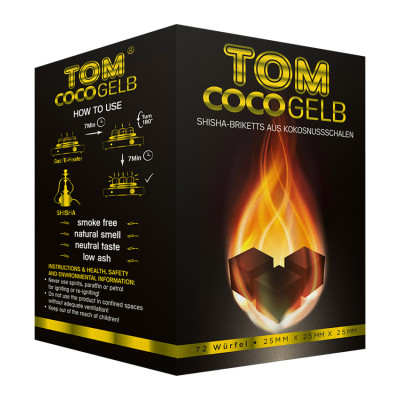 Tom Cococha Yellow hookah coal – 1 kg