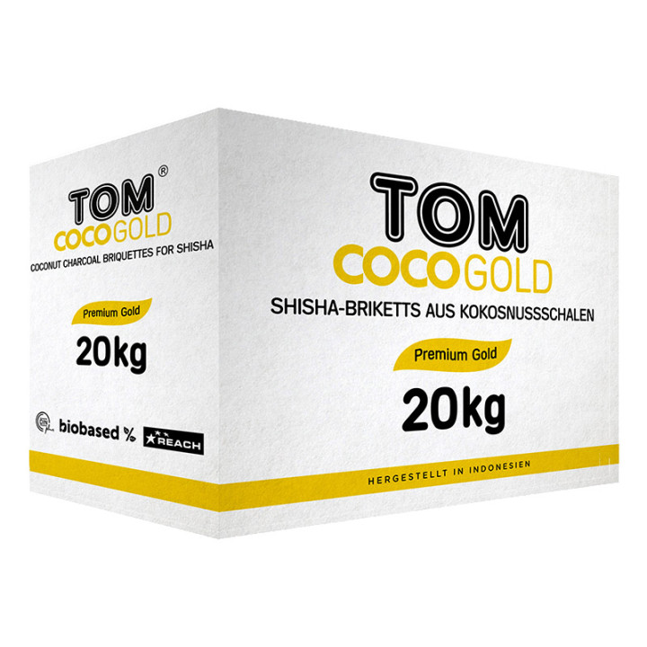 Tom Cococha Gold vattenpipa shisha Kol – 20 kg - Kokoskul
