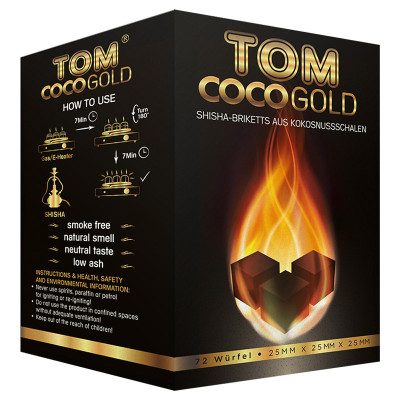 Tom Cococha Gold hookah charcoal – 1 kg