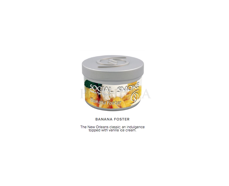 SS Banana Foster 100 g vandpibe tobak